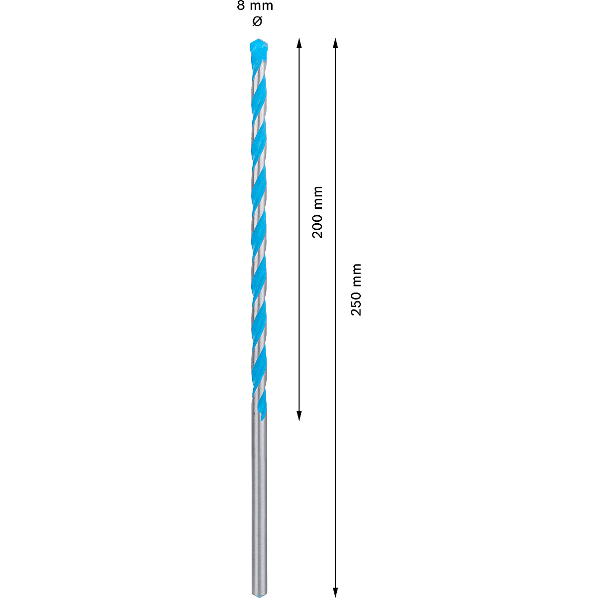 Bosch EXPERT CYL-9 MultiConstruction Bohrer, für Dreh- und Schlagbohrer ø 8.00 mm