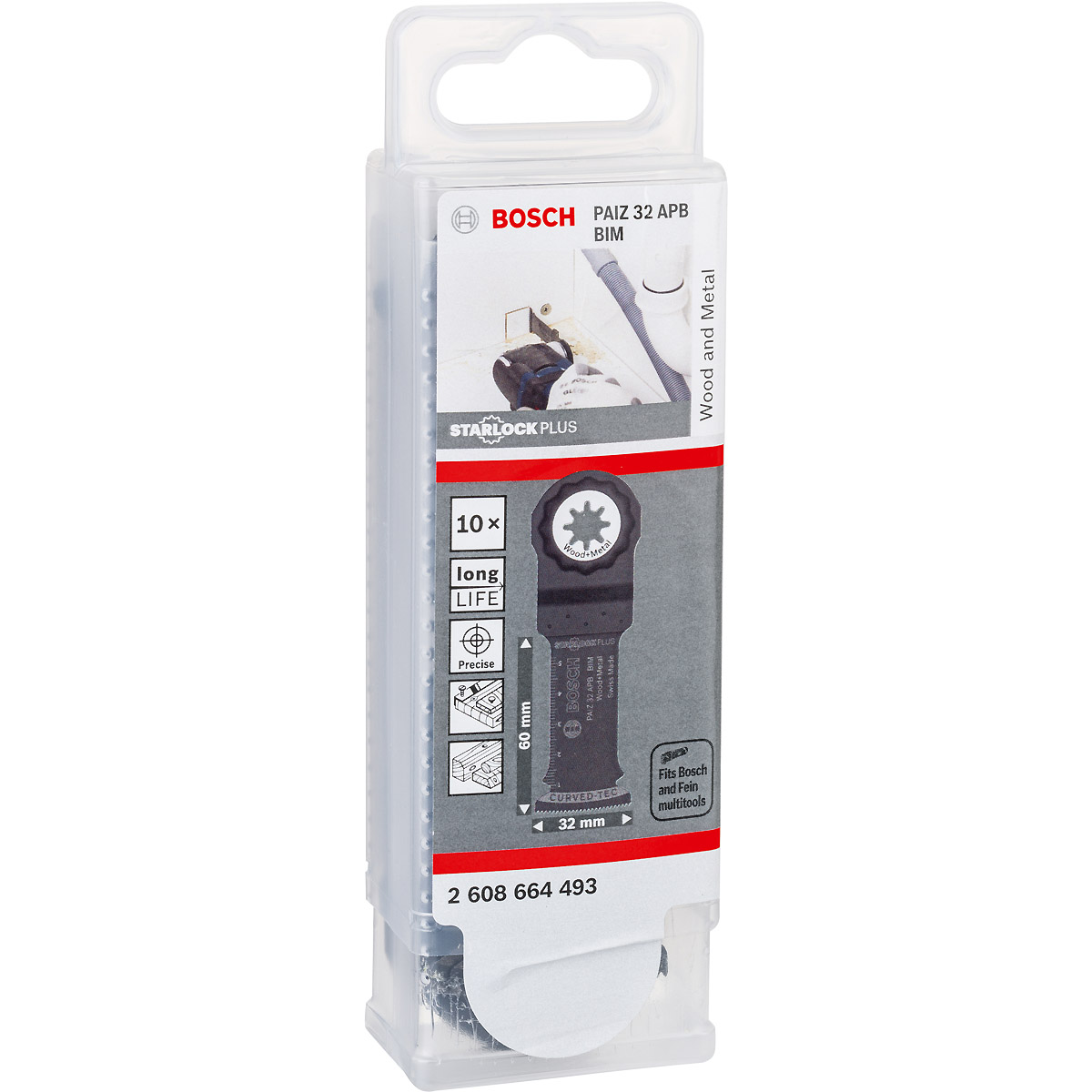 Bosch BIM Tauchsägeblatt PAIZ 32 APB, Wood and Metal, 60 x 32 mm, PAK
