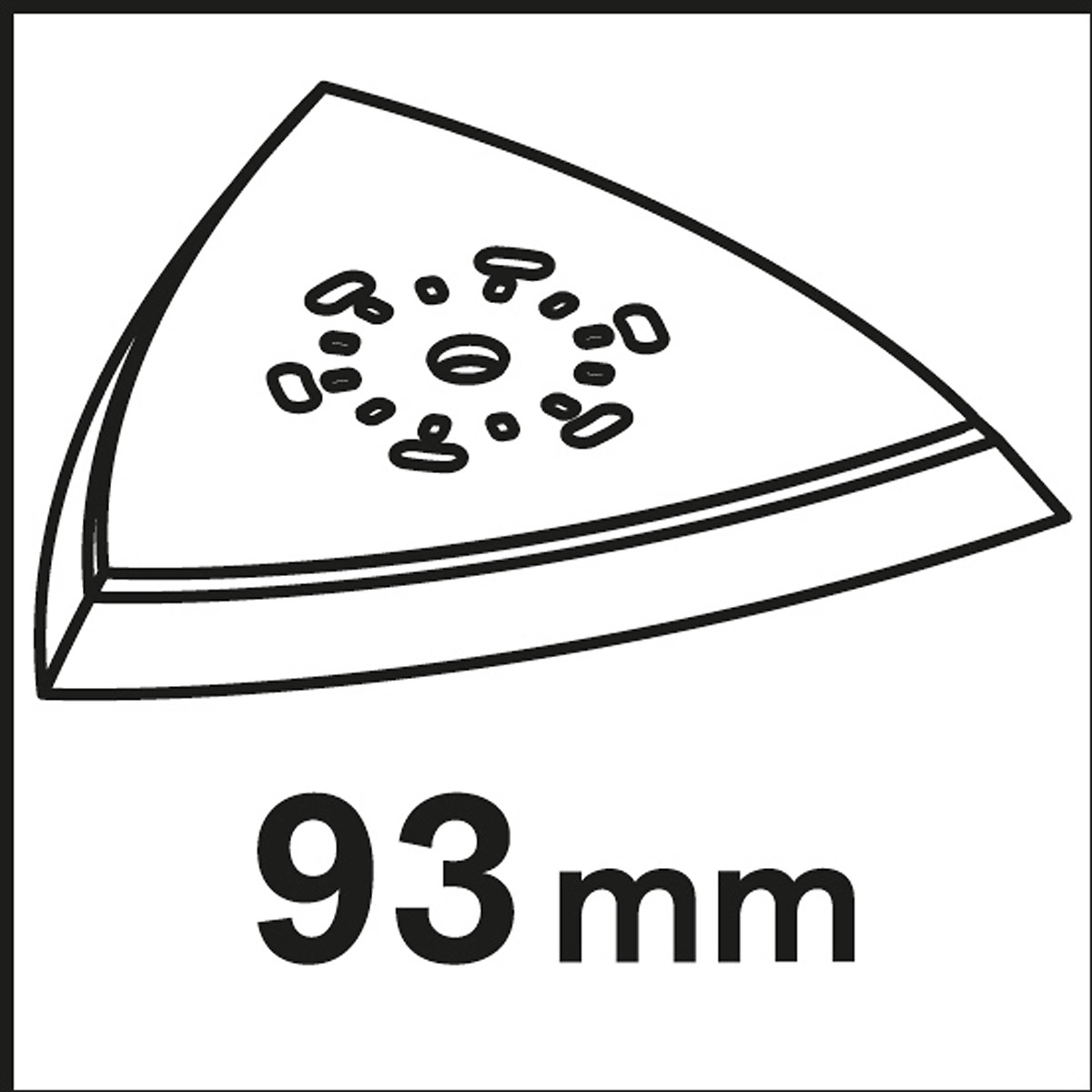 Bosch Schleifplatte Starlock AVI 93 G, 93 mm