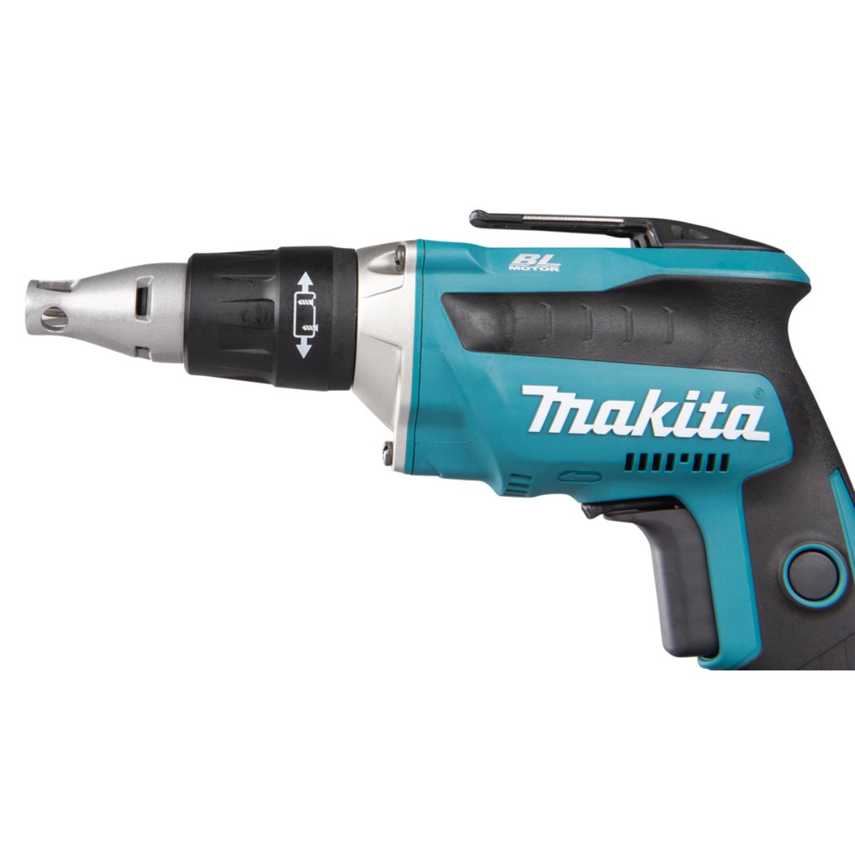Makita Akku-Schnellbauschrauber LXT 18V mit Magazinvorsatz - DFS452TJX2