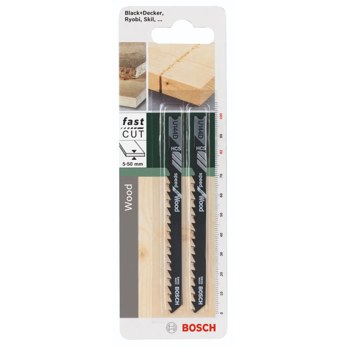 Bosch Stichsägeblatt HCS, U 144 D Speed for Wood