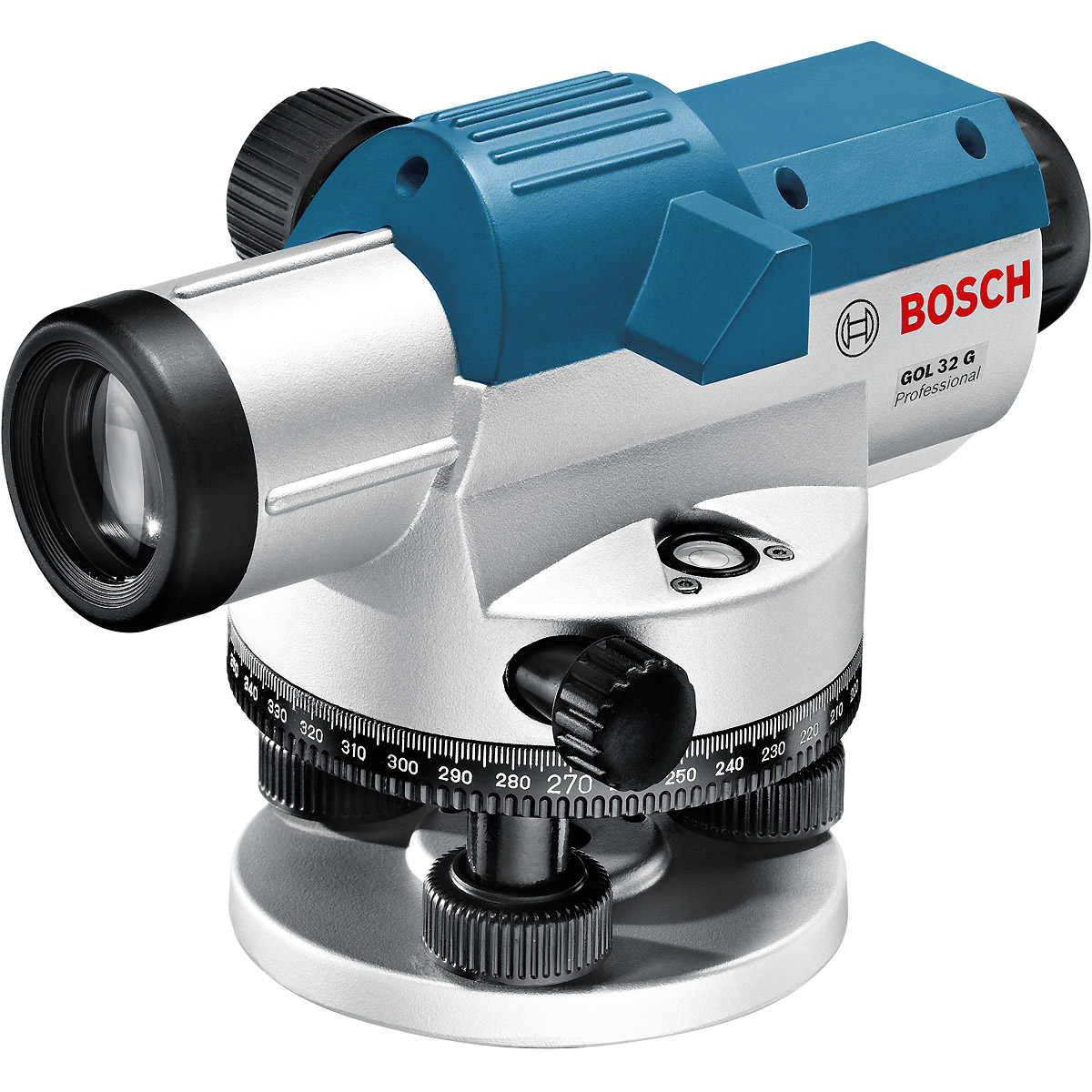 Bosch Optisches Nivelliergerät GOL 32 G, mit Baustativ BT 160, Messstab GR 500