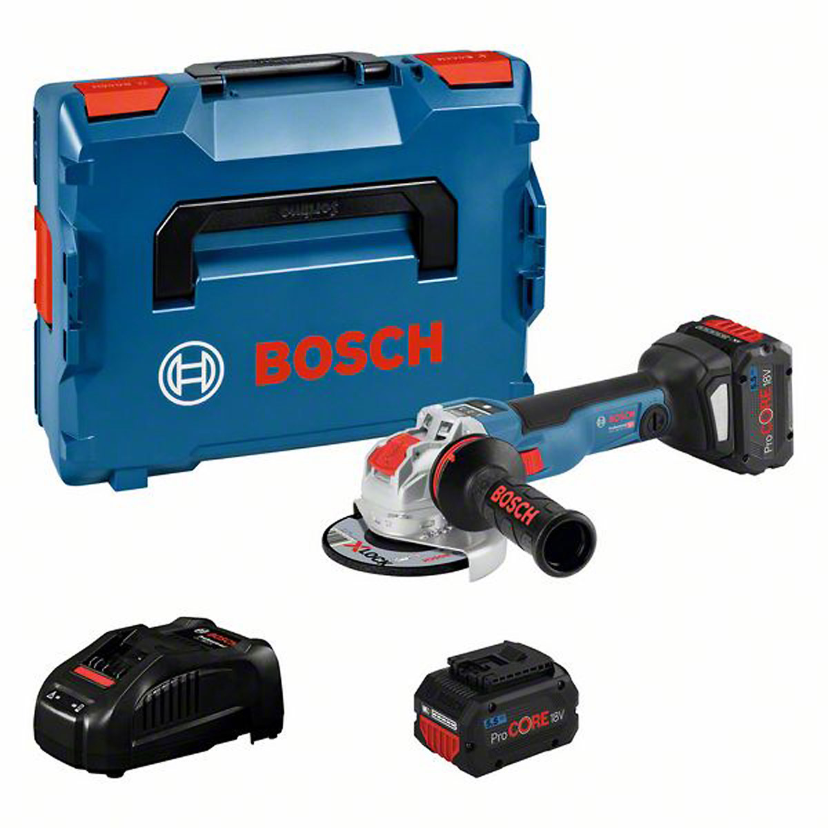 Bosch Akku-Winkelschleifer mit X-LOCK GWX 18V-10 SC