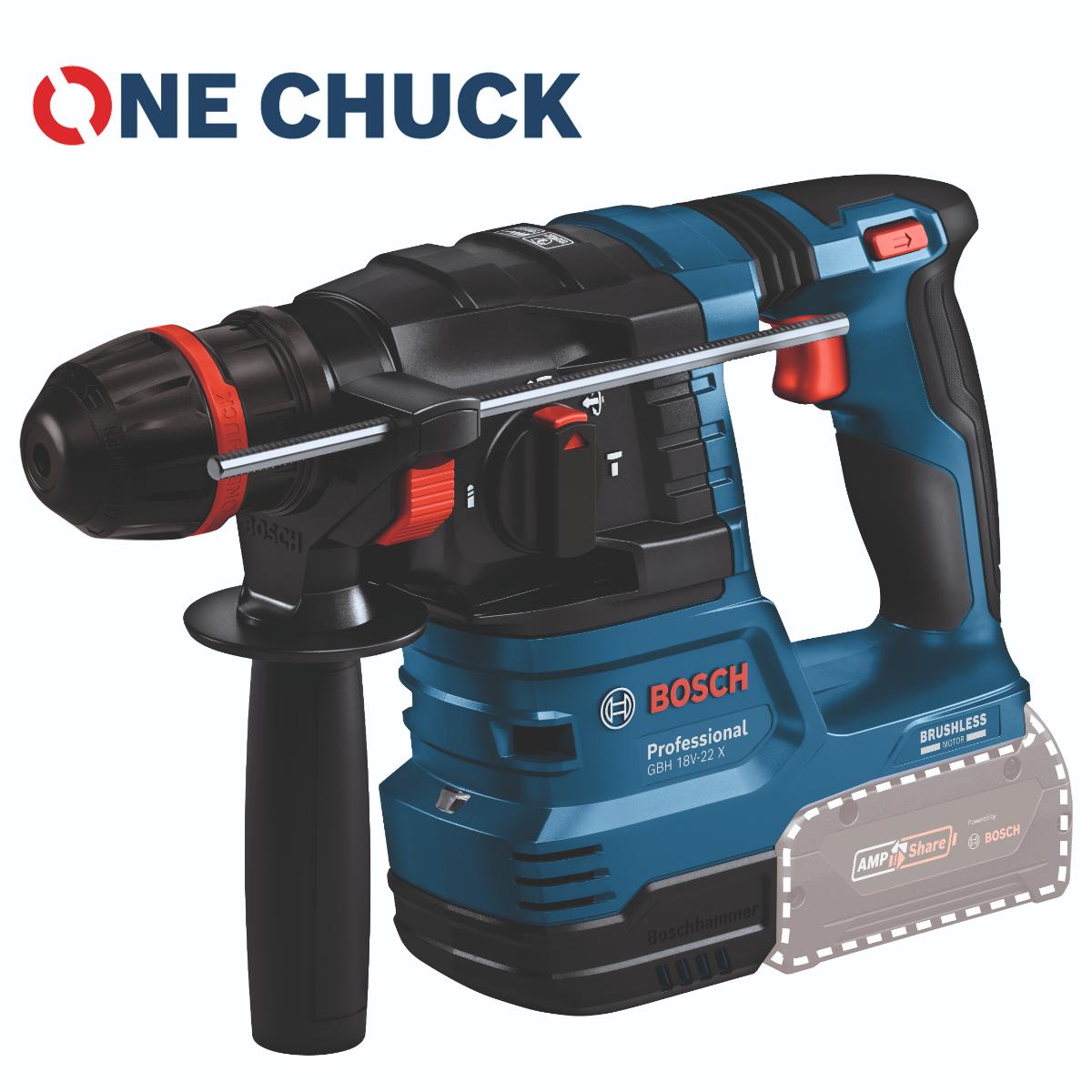 0611924100BO Bosch Akku-Bohrhammer mit ONECHUCK GBH 18V-22 X