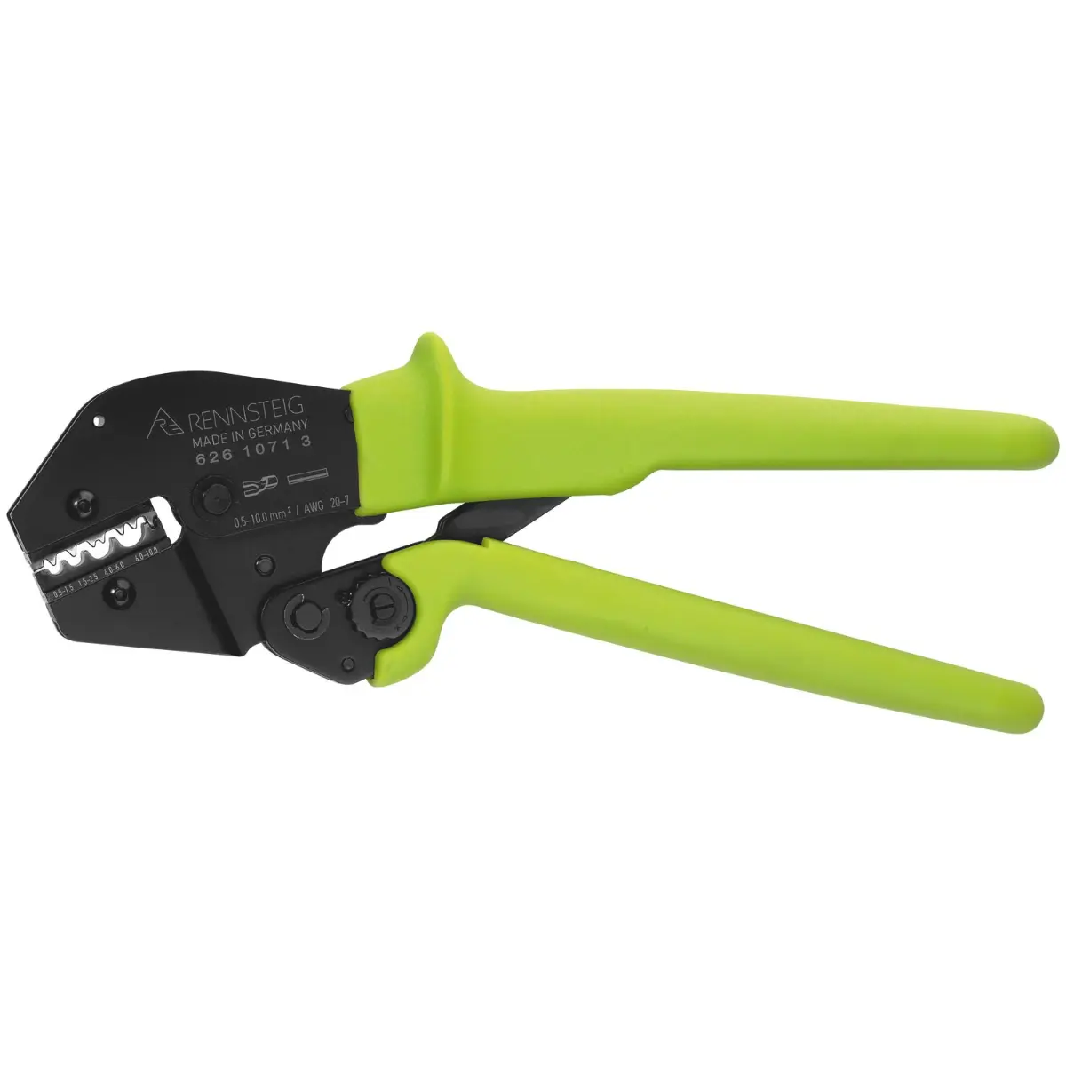 Rennsteig Crimpzange PEW 16 für Stoßverbinder und isolierte Verbinder 0,5 - 10,0 mm²