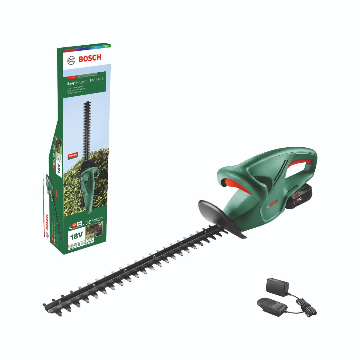 Bosch Akku-Heckenschere EasyHedgeCut 18V-44-11, 1 x Akku PBA 18V 2.0Ah