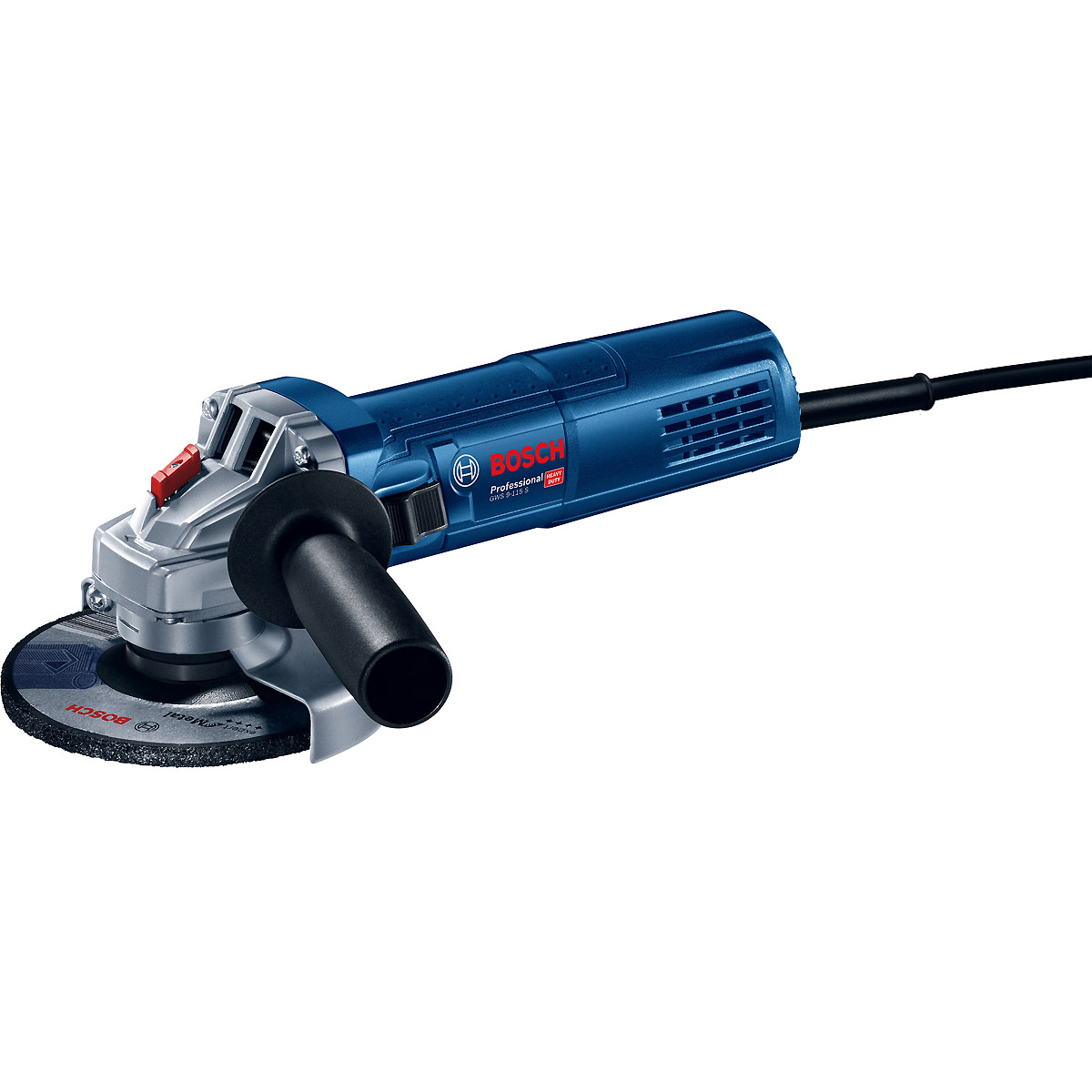 Bosch Winkelschleifer GWS 9-115 S + Zusatzhandgriff + Handwerkerkoffer