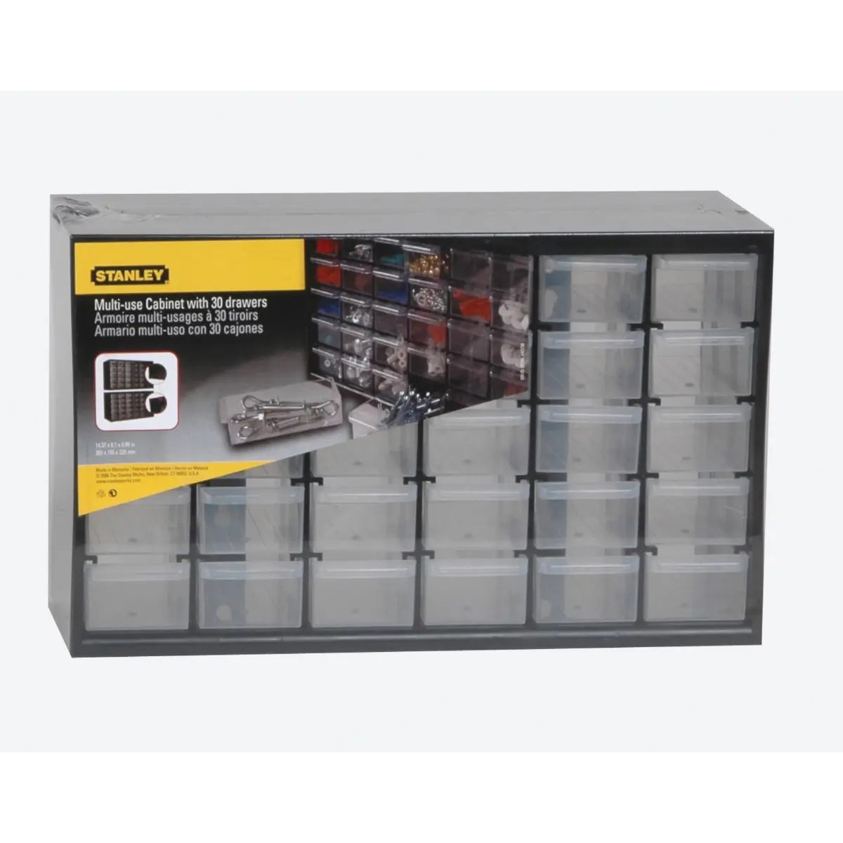 STANLEY Kleinteilemagazin 37x23x16cm 30 Schubl. Kunststoffrahmen