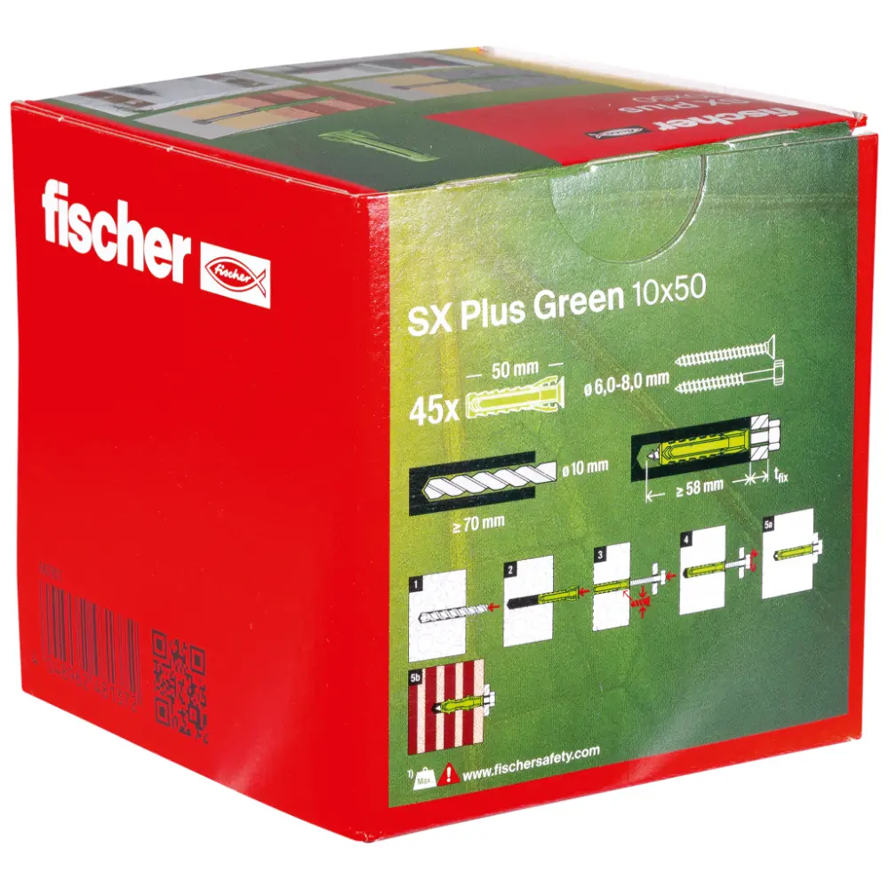 Fischer Spreizdübel SX Plus Green 10x50