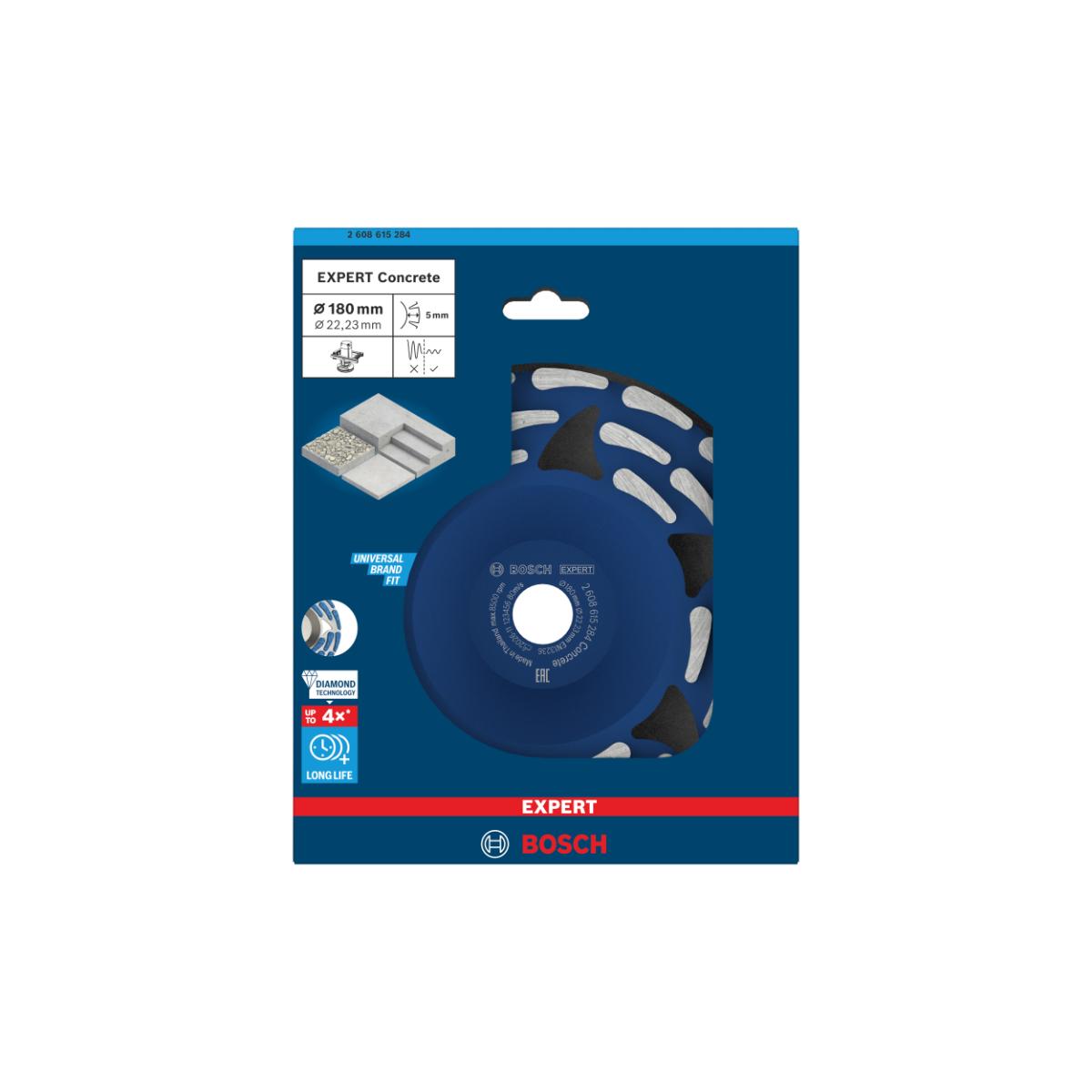 Bosch EXPERT Concrete Topfscheibe long life, 180×22,23×5 mm