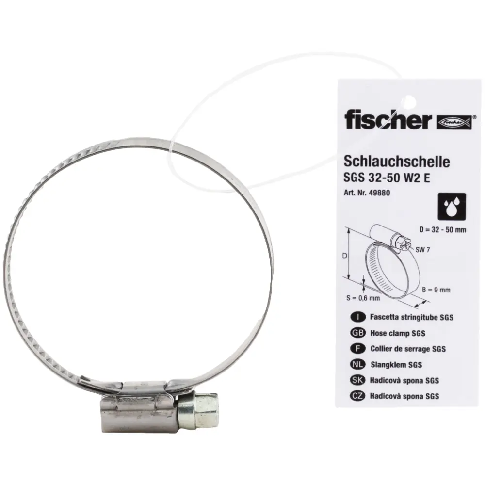 Fischer Schlauchschelle SGS 9 W2 32-50 E