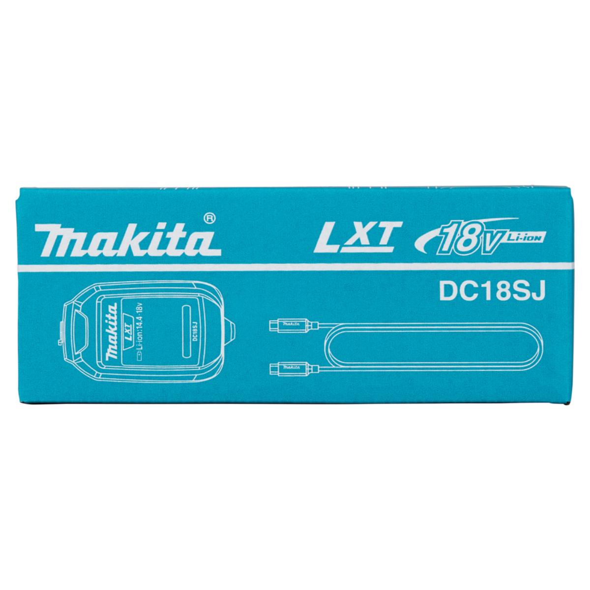 Makita USB-Ladegerät DC18SJ mit Kabel Power Delivery Li–Ion 14,4V–18V LXT DC18SJ