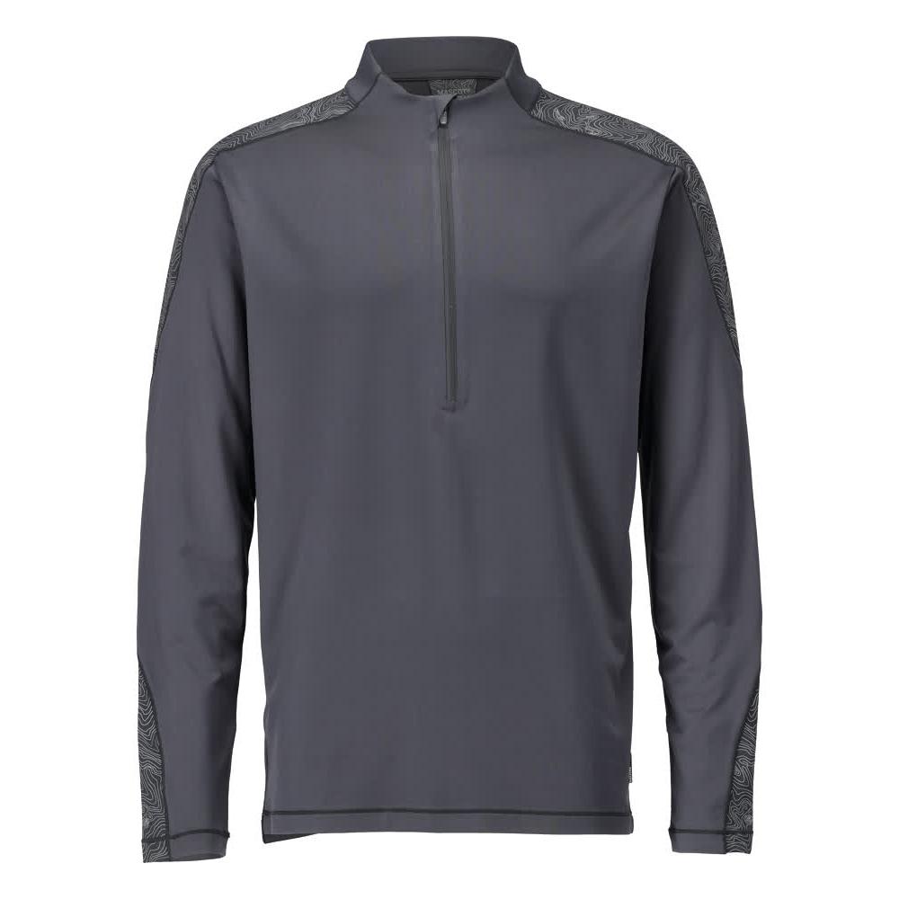 MASCOT Herren Langarmshirt mit kurzem Reißverschluss