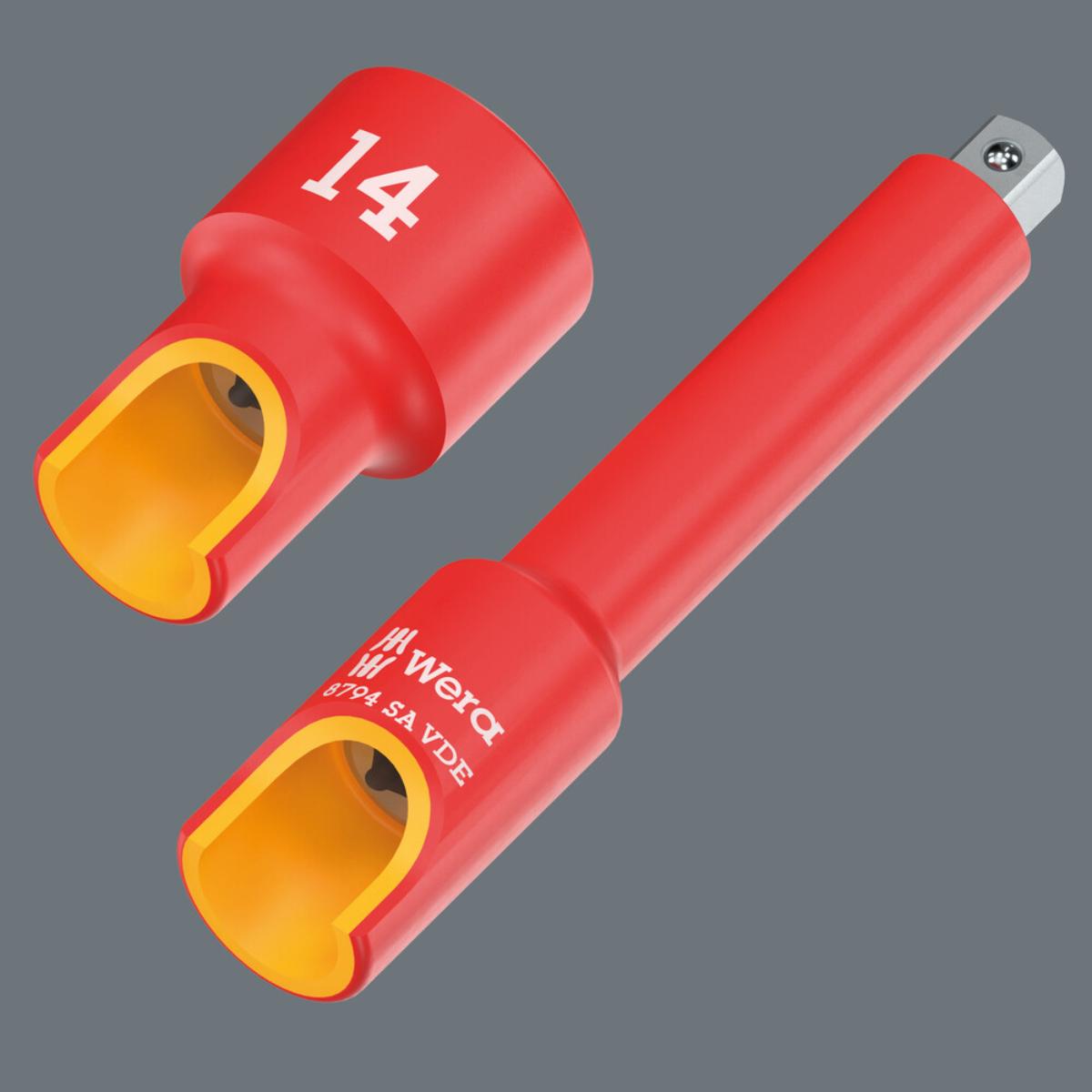 Wera 8790 A VDE Zyklop-Steckschlüsseleinsatz, isoliert, mit 1/4"-Antrieb