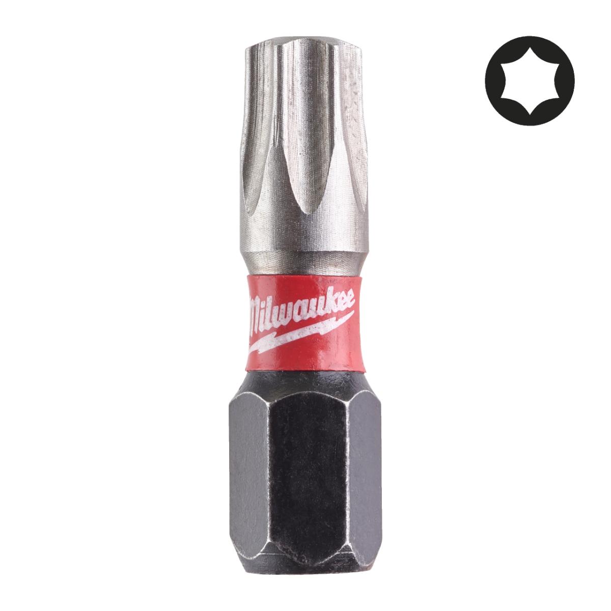 Milwaukee - Bit TX30 25mm SHOCKWAVE 25 Stück 
