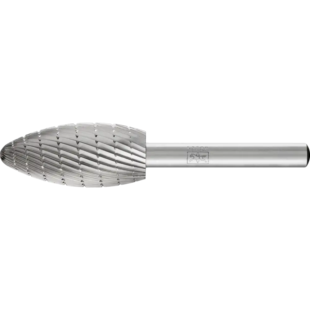 PFERD TOOLS HSS Frässtift Flammenform B Z 3 universal mittel fein Spanbrecher