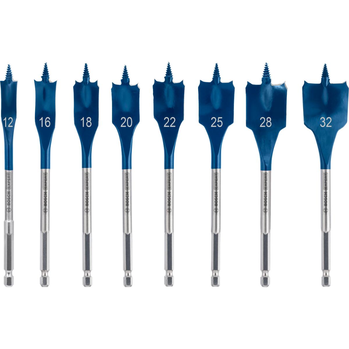 Bosch EXPERT SelfCutSpeed Flachfräsbohrerset, 8-teiliges Set