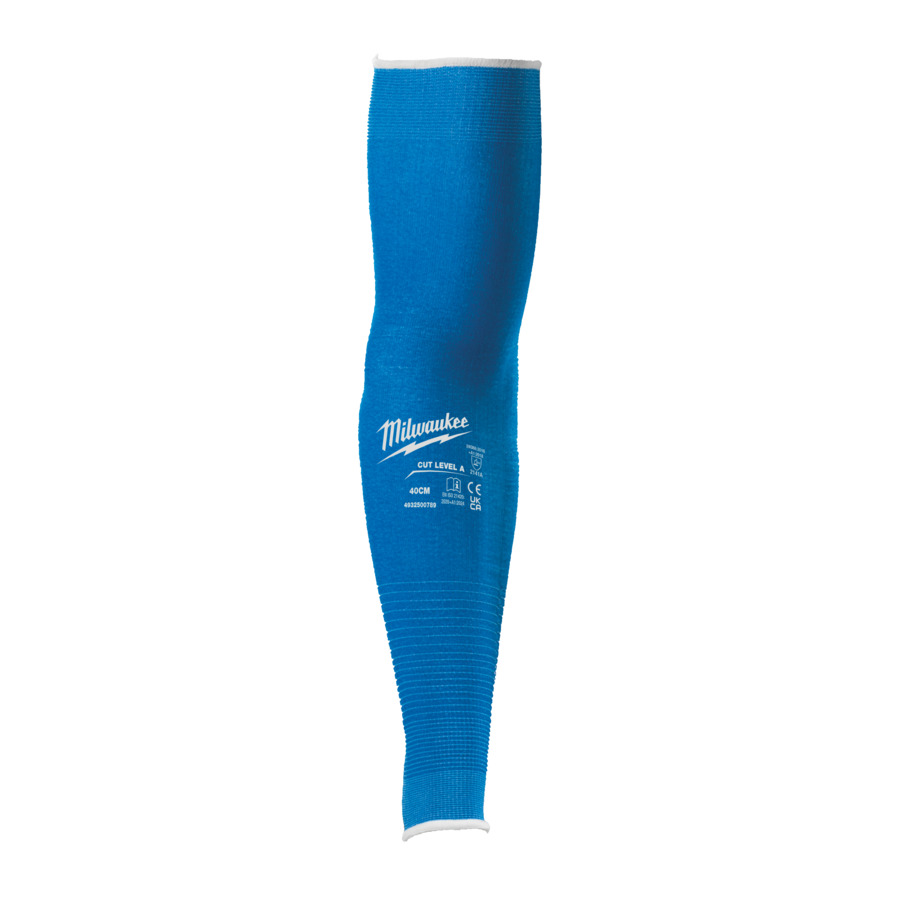 Milwaukee Kühl-Arm-Schnittschutz Klasse A 40 cm blau