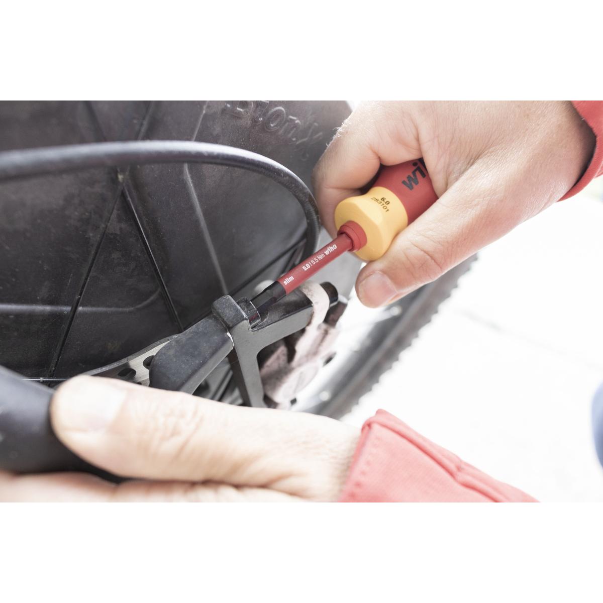 Wiha Schraubendreher mit Bithalter Set slimVario electric Stubby 4-teilges Set mit slimBits