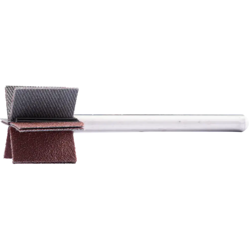 PFERD TOOLS Korund Fächerschleifer F Ø 25x20mm Schaft-Ø 6 mm Länge 60 mm Lamellen 6x2 Lamellen A120