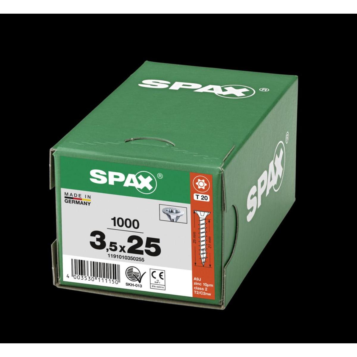 SPAX Senkmultikopf T-Star Plus T20 Vollgewinde WIROX, 1000 Stück