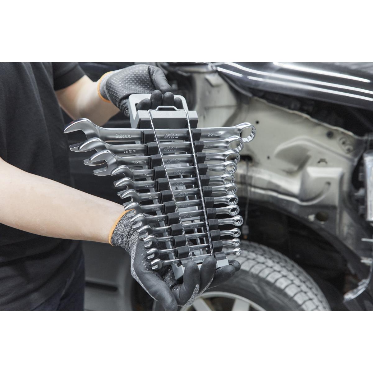 Wiha Ring-Gabelschlüssel Set 12-teilges Set in Halter