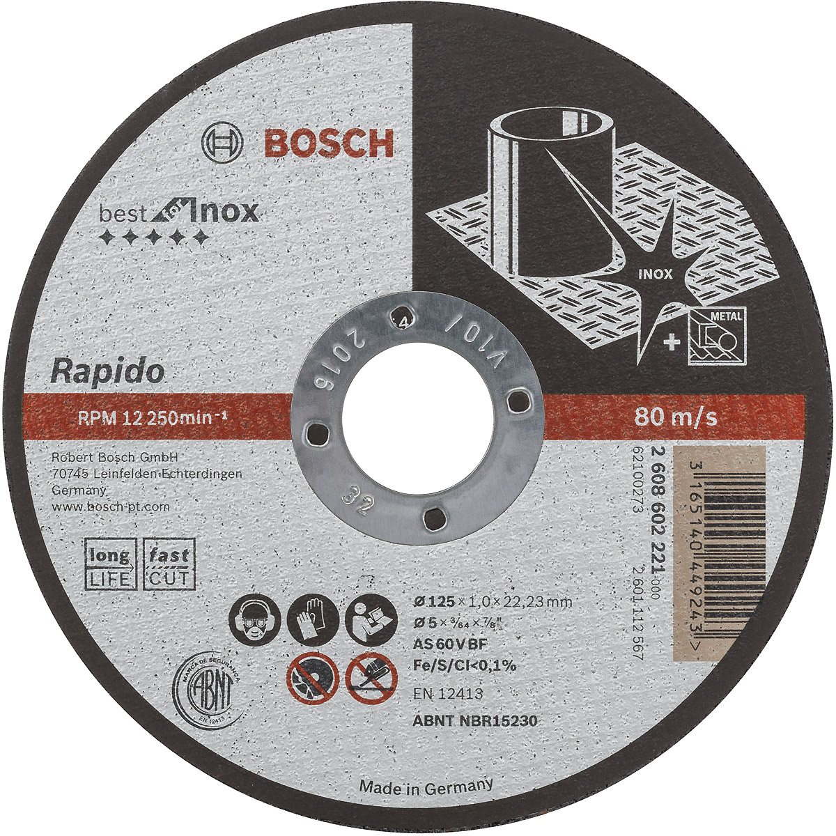 Bosch Trennscheibe gerade Best for Inox Rapido Long Life A 60 W BF 41