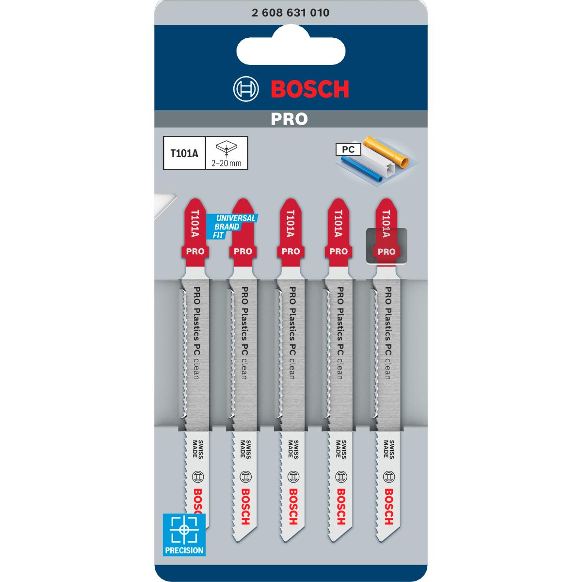 Bosch PRO Stichsägeblatt T 101 A für Acryl-, Plexiglas & Polycarbonat