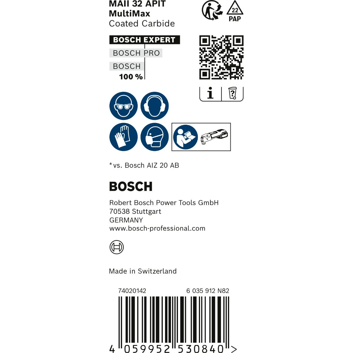 Bosch EXPERT Tauchsägeblatt MultiMat MAII32APIT 1St