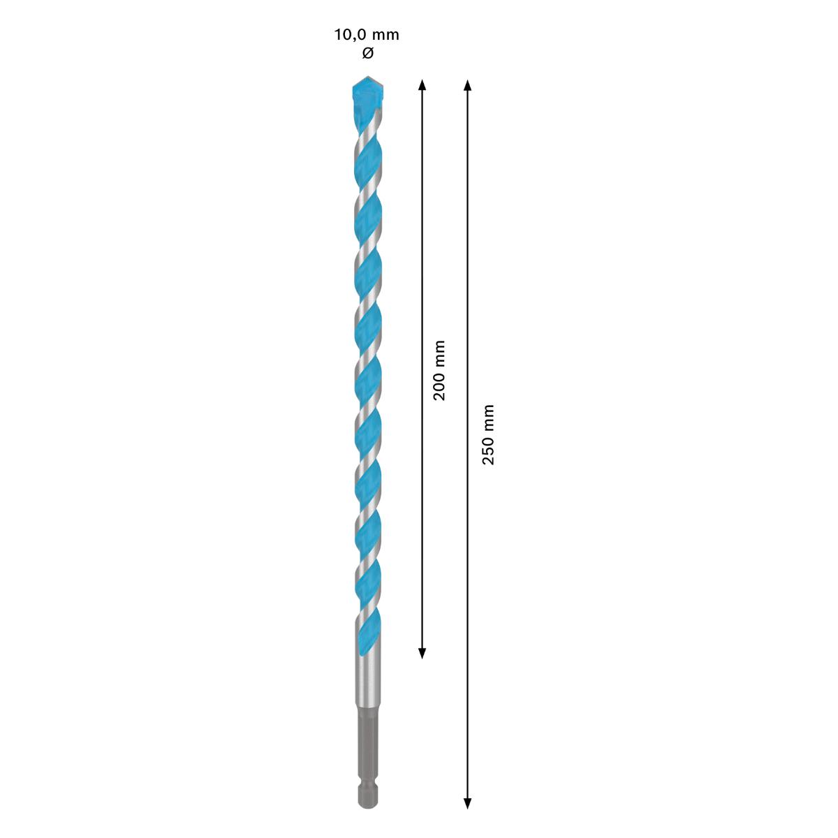 Bosch EXPERT HEX-9 Multi Construction Bohrer, 10 x 200 x 250 mm