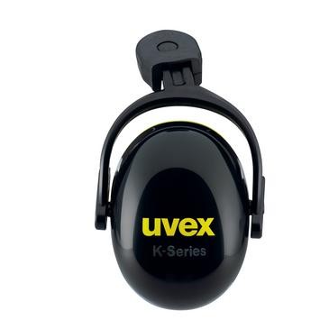 uvex pheos K2P Kapselgehörschutz Magnet Helmkapsel schwarz/gelb SNR 30 dB Größe S/M/L