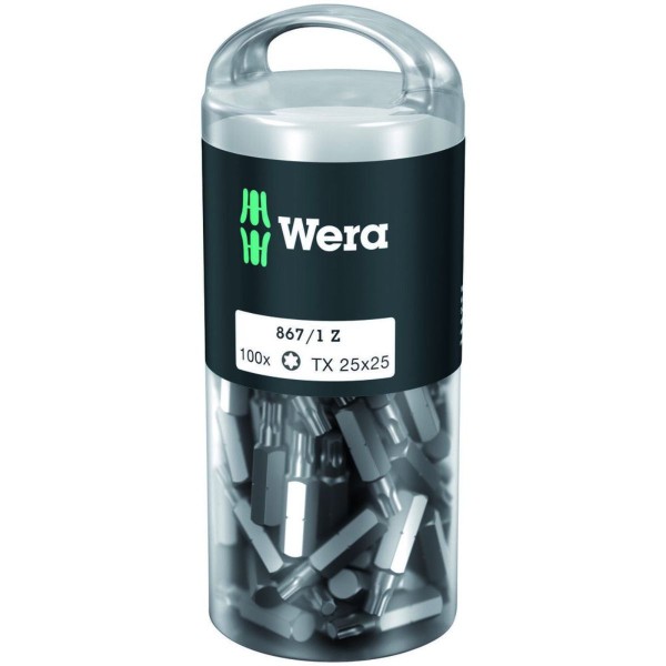 Wera 867/1 TORX DIY 100, TX 25 x 25 mm, 100-teilig