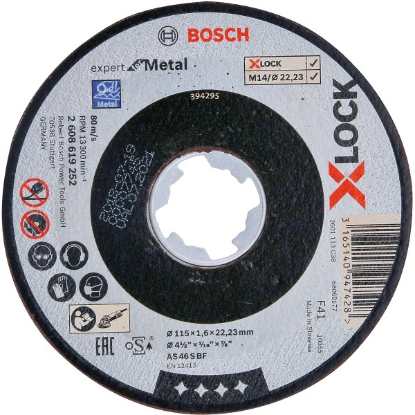 Bosch Trennscheibe X-LOCK gerade Expert for Metal AS 46 S BF