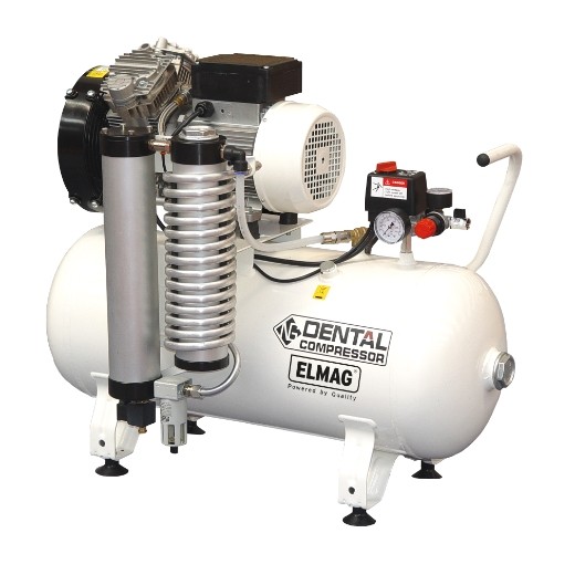 ELMAG Dentalkompressor 350/8/50W- liegend