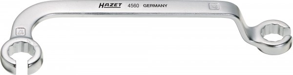HAZET Einspritzleitungs-Schlüssel, Außen-Doppel-Sechskant Profil SW 17 x 17 mm