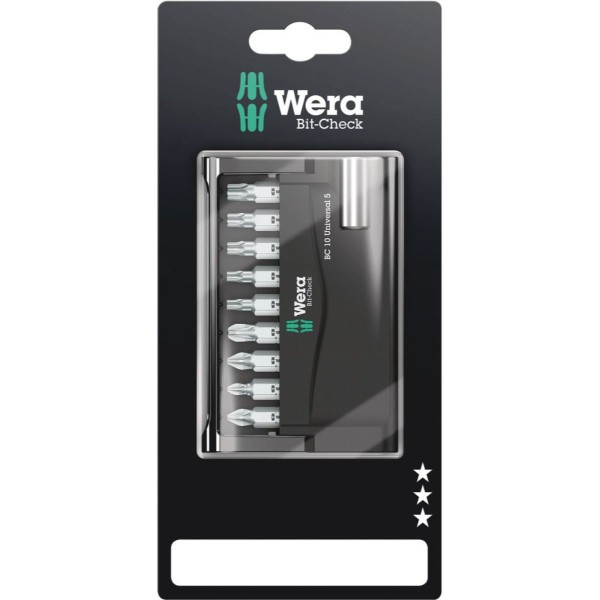 Wera Bit-Check 10 Universal 5 SB, 10-teilig