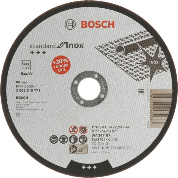 Bosch Standard for Inox Trennscheibe gerade