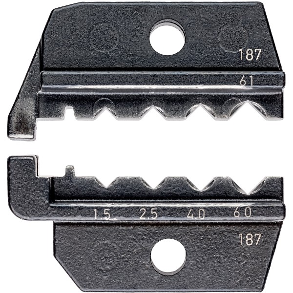 KNIPEX Crimpeinsatz für gedrehte Kontakte (Harting) 80 mm