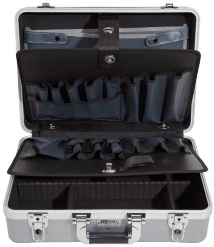 KS Tools ABS Hartschalen-Werkzeugkoffer mit Aluminiumrahmen, 471x338x154mm
