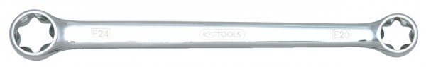 KS Tools CHROMEplus Torx-E-Doppel-Ringschlüssel
