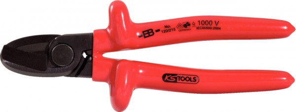 KS Tools 1000V Einhand-Kabelschneider, 215mm