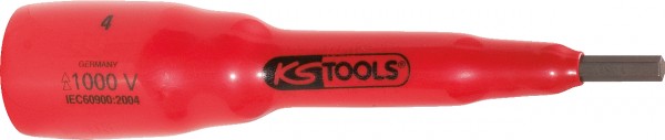 KS Tools 3/8" Bit-Stecknuss mit Schutzisolierung für Innensechskant-Schrauben