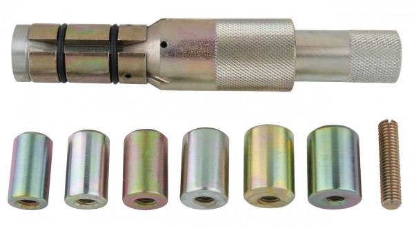 KS Tools Kupplungs-Zentrier-Werkzeug-Satz Ø 23,0 - 35,0 mm mit Zentrierhülsen für Renault, 9-tlg