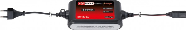 KS Tools 12V SMARTcharger Hochfrequenz-Batterieladegerät 2A