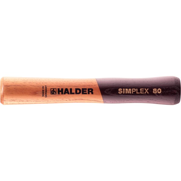 HALDER Stiel für SIMPLEX - Schonhammer,extra kurz Holz