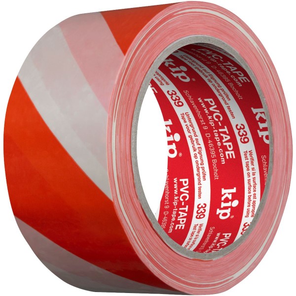339 53 PVC-Warnband rot/weiss