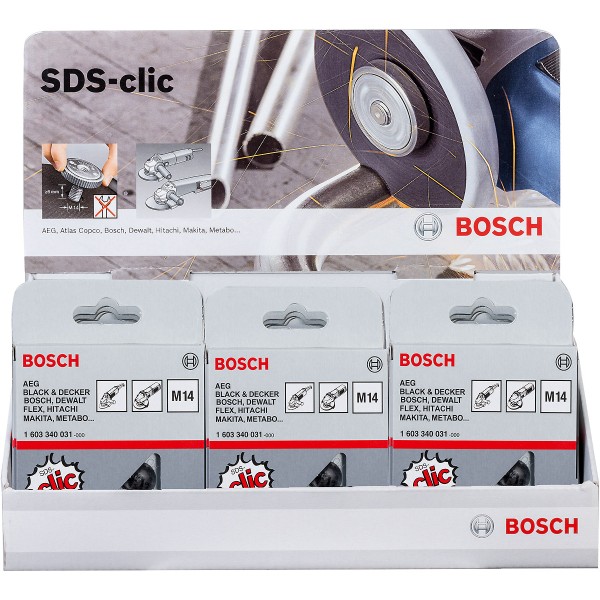 Bosch Schnellspannmutter SDS clic, Dicke 13mm, 15 Stück
