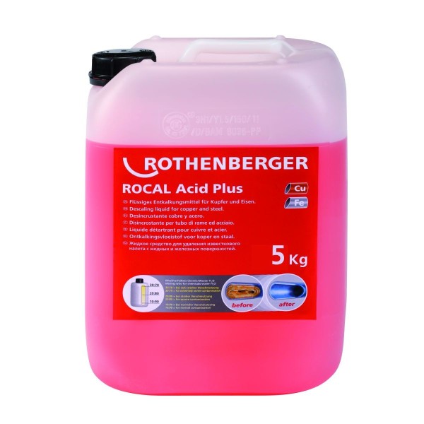 Rothenberger ROCAL Acid Plus, Entkalkungskonzentrat, Cu & Fe, 5kg