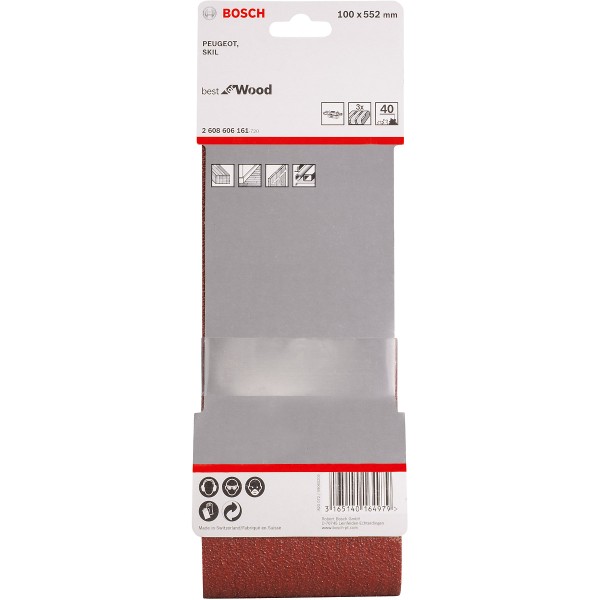 Bosch Schleifband-Set X440 Best for Wood and Paint, 3-teilig