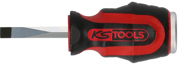 KS Tools ERGOTORQUEmax Schlitz-Schraubendreher, 6mm, kurze Form